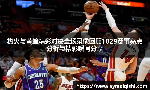 热火与黄蜂精彩对决全场录像回顾1029赛事亮点分析与精彩瞬间分享